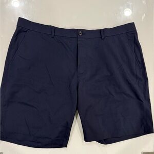 Saks Fifth Avenue Dark Blue Flat Front Shorts